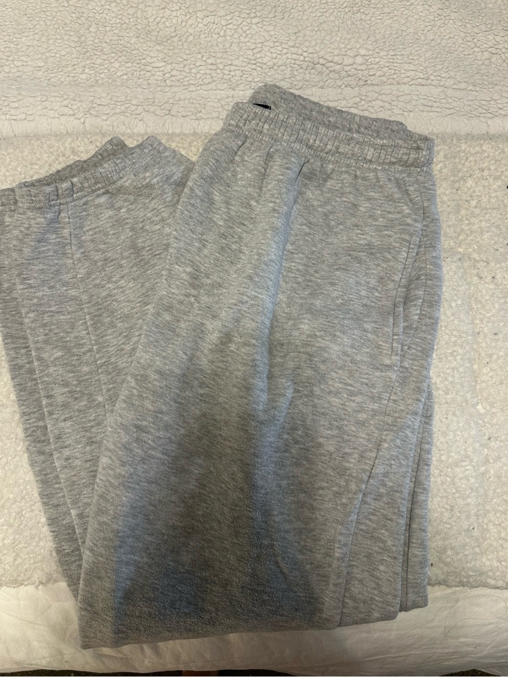 PrettyLittleThing Light Gray Fleece Joggers